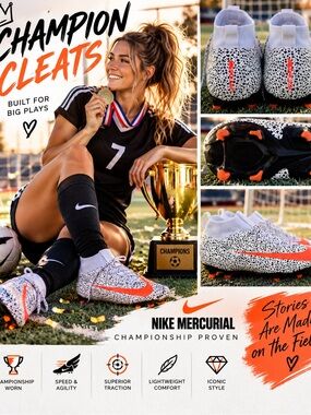 ⚽ Nike Mercurial Cleats — GAME USED & CHAMPIONSHIP PROVEN 🏆